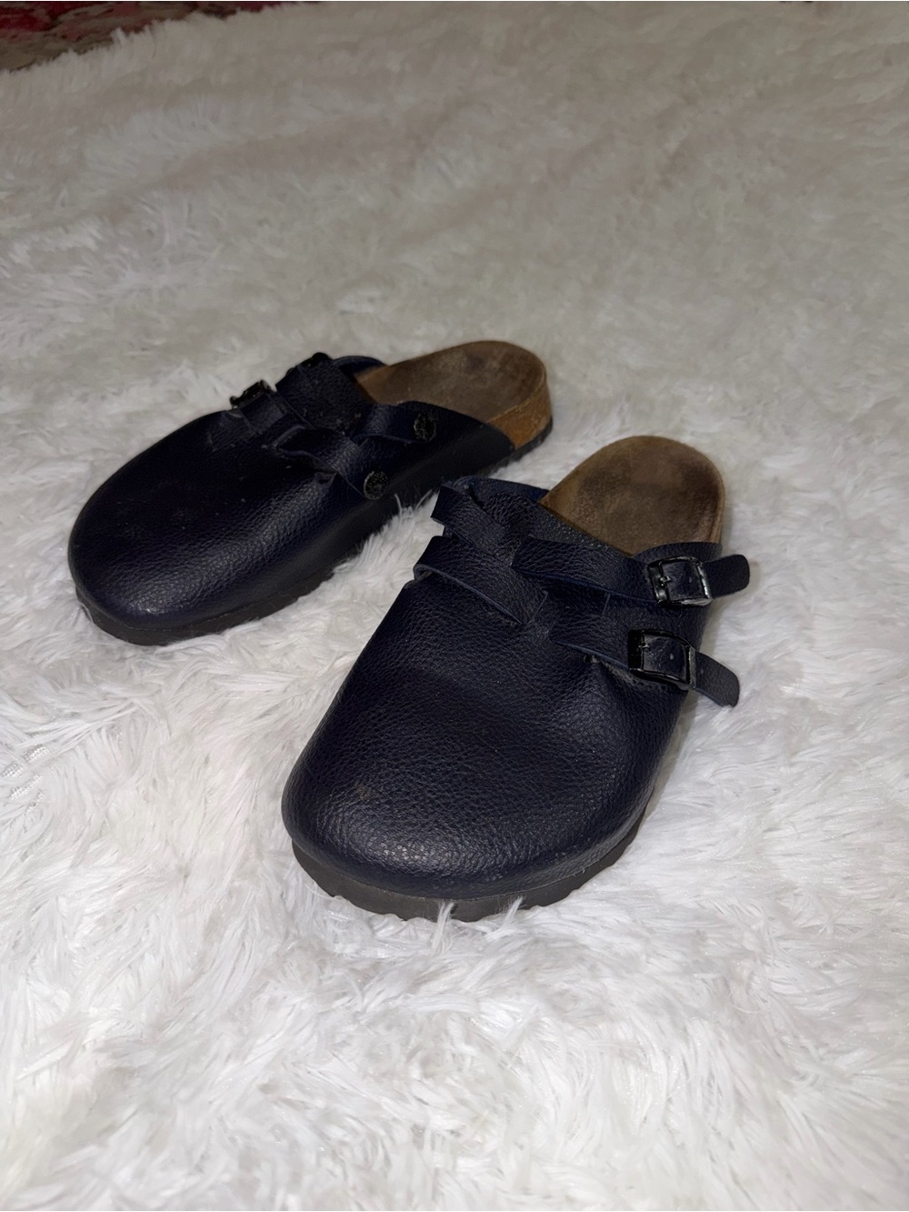 Birkenstock Navy Leather Birkenstock Loafer size 38
